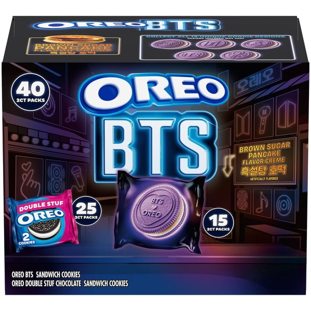 Oreo BTS & OREO Double Stuf Cookies Variety Pack, 1.02 oz., 40 pk