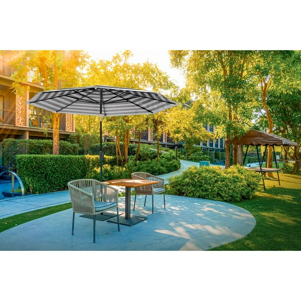 10 ft lighted patio umbrella 10 FT Solar-Powered LED Lights Patio Cantilever Umbrella – grillncomfort