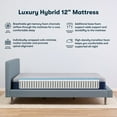 thumbnail image 2 of Serta 12" Medium Hybrid Mattress, 2 of 9