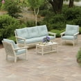 thumbnail image 1 of POLYWOOD Gulf Shores Sofa Seating Set with Sunbrella Fabric, 4pc, 1 of 10