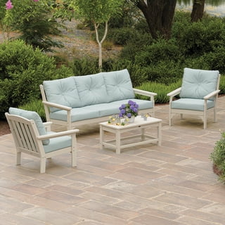 POLYWOOD Gulf Shores Sofa Seating Set with Sunbrella Fabric, 4pc
