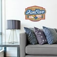thumbnail image 2 of YouTheFan Kansas Jayhawks 17"x12.5" 3D Multi-Layered Fan Cave Sign, 2 of 5