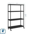 thumbnail image 5 of Member’s Mark Home 4-Tier Steel Shelving with Shelf Liners, 36" W x 14" D x 56.5" H, 5 of 14