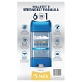 thumbnail image 9 of Gillette Supreme Maximum Strength Protection Men's Deodorant Clear Gel Antiperspirant, Cool Wave, 3.8 oz., 5 pk., 9 of 9
