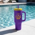 thumbnail image 2 of Logo Brands LSU Tigers Stainless Steel Leakproof Tumbler, 2 of 6