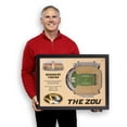 thumbnail image 4 of YouTheFan Missouri Tigers 25-Layer Football Stadium View 3D Wall Art, 4 of 5