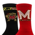 thumbnail image 1 of Maryland Terrapins Adult 2-Pack Crew Socks, 1 of 3