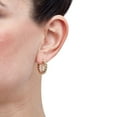 thumbnail image 4 of Twisted Tube Hoop Earrings in 14K Gold, 4 of 5