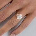 thumbnail image 12 of 2.46 CT.T.W. Moval & Half Moon Cut Lab Created Diamond Ring in 18K Gold, 12 of 13