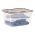 thumbnail image 4 of IRIS USA 24.5 Qt Clear Snap-Top Storage Box, 6 Piece Set, 4 of 5