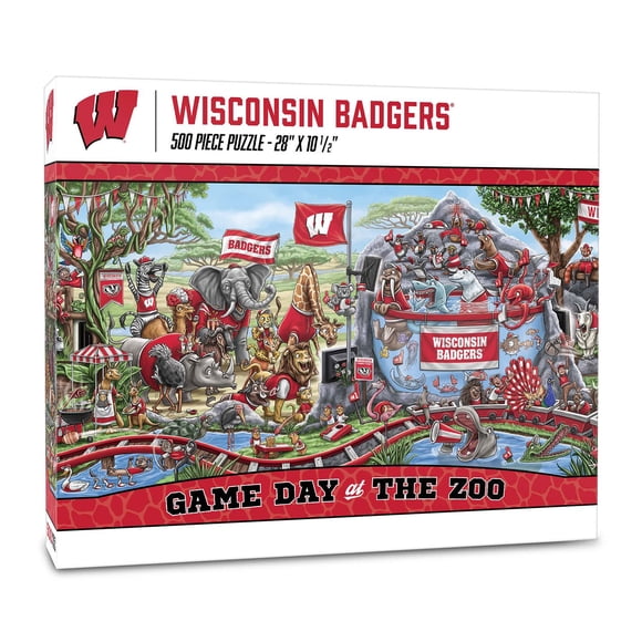 YouTheFan NCAA Game Day At The Zoo 500pc Puzzle, Assorted Teams