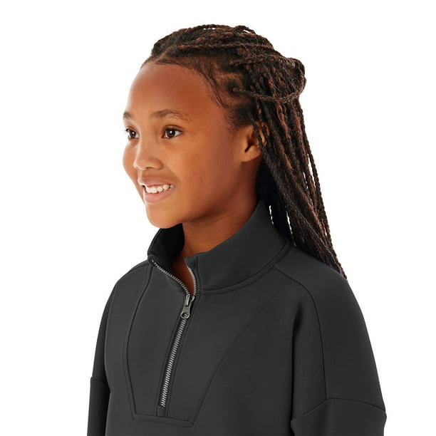 Member's Mark Girls Double Knit Sandwash Quarter Zip