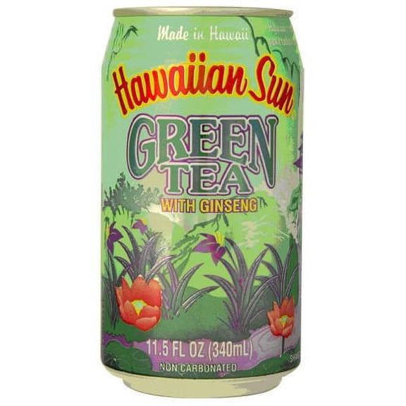 Hawaiian Sun Green Tea with Ginseng, 11.5 oz., 24 pk.