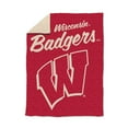 thumbnail image 1 of Logo Brands Wisconsin Badgers Luxe Dreams Throw, 60" x 80", 1 of 6