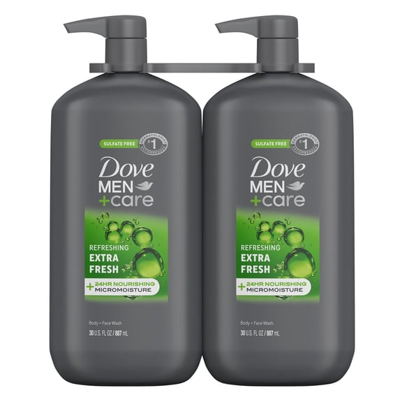 Dove Men+Care Extra Fresh Body Wash, 30 fl. oz., 2 pk.