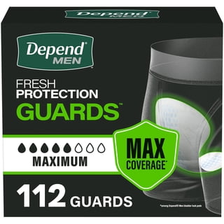 Depend Fresh Protection Guards for Men, Maximum Absorbency, 112 ct.