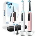 thumbnail image 1 of Oral-B iO Series 5 Gum & Sensitive Care Electric Toothbrush, White & Pink, 2 pk., 4 Brush Heads, 1 of 8