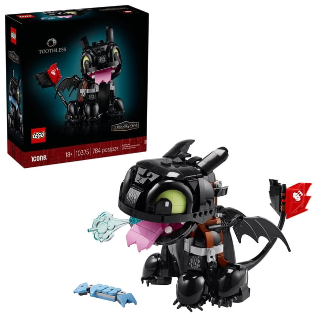 LEGO Icons How to Train Your Dragon: Toothless Building Set, 784 pc ...