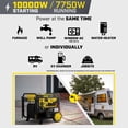 thumbnail image 6 of 10,000/7,750-Watt Electric Start Home Backup Portable Open Frame Inverter Generator with Quiet Technology and CO Shield, 6 of 14
