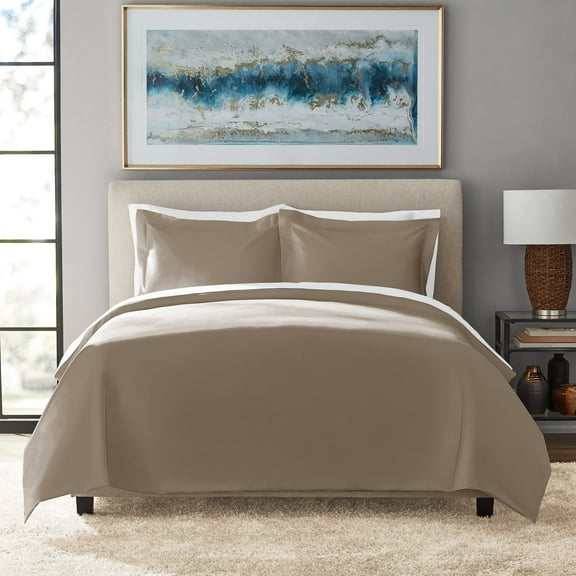 Member's Mark 700-Thread-Count Solid Egyptian Cotton Duvet Cover Set, Assorted Sizes - King Grey Grove