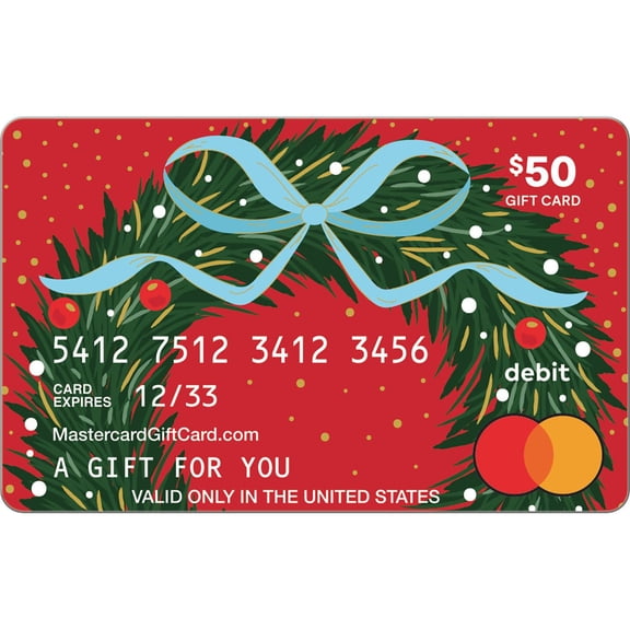 Mastercard® Happy Holidays $50 email delivery gift card