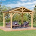 thumbnail image 2 of Member’s Mark Savannah Cedar and Aluminum Gazebo - 11’ x 13’, 2 of 9