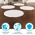 thumbnail image 6 of Lifetime 60" Round Commercial Grade Nesting Folding Table, 6 of 12