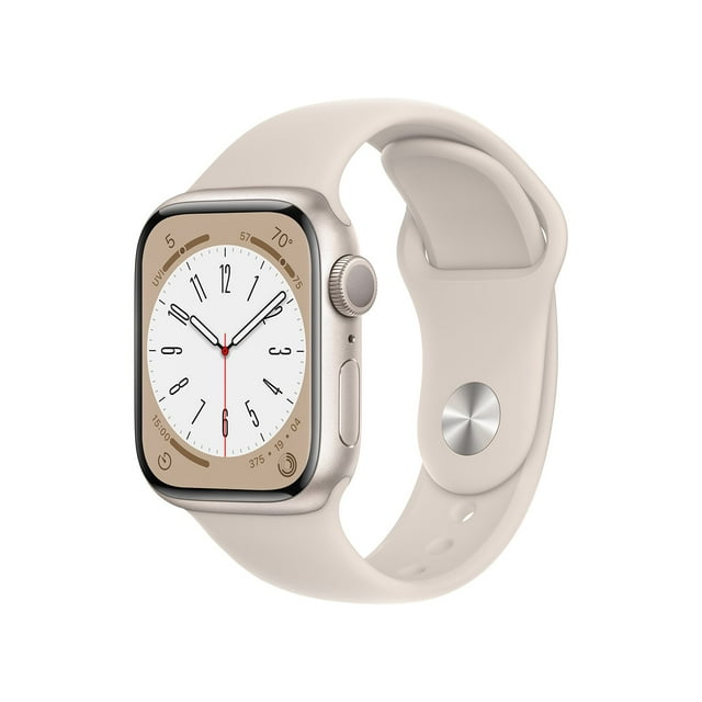Apple Watch Series 8 GPS 41mm Aluminum Case with Sport Band, Choose Color and Band Size