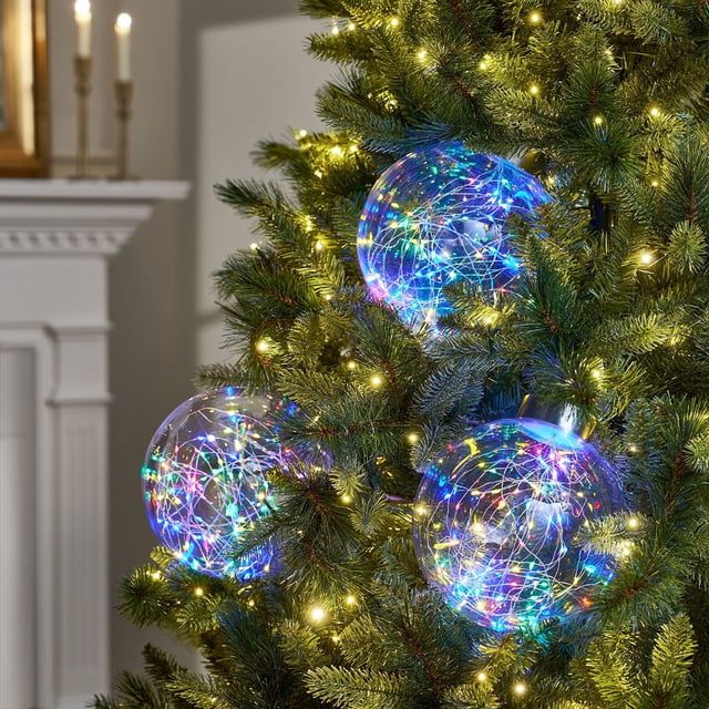 Member's Mark Oversized Twinkling Globe Lights, Set of 3