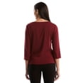 thumbnail image 2 of Rafaella Women's 3/4 Sleeve Boatneck Top, 2 of 11