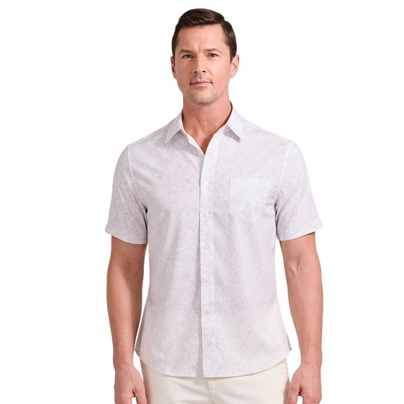 Nick Graham Men's Performance Short Sleeve Woven Sport Shirt