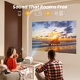 thumbnail image 9 of Yaber L2 Plus Projector with 100 inch Screen for Home & Outdoor, 9 of 9