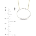 thumbnail image 6 of 0.80 CT. T.W. Open Oval Round Cut Diamond Necklace in 14K Gold, 6 of 6