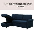 thumbnail image 4 of Hamilton Reversible Storage Sectional With Pullout Bed, Assorted Colors, 4 of 12