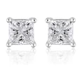 thumbnail image 1 of Lab Created 2.00 CT. T.W. Fancy Cut Diamond Stud Earrings in 18K Gold, 1 of 8