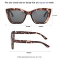 thumbnail image 4 of OOMF Almost Perfect Women's Cat Eye Sunglasses, 4 of 6