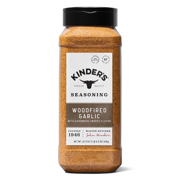 Kinder's Woodfired Garlic with Smoked Flavor Seasoning, 23 oz.