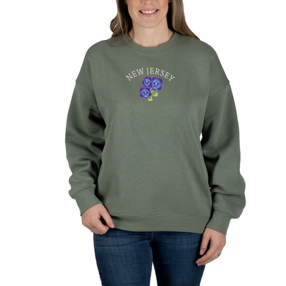 State of Mine Women's Embroidered Flora State Sweatshirt
