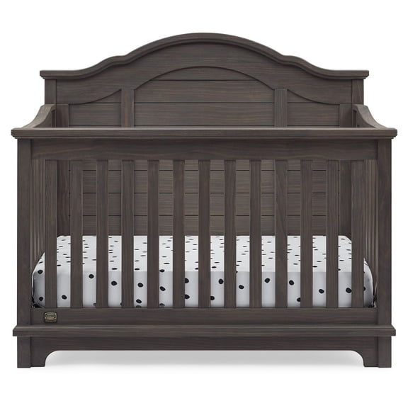 Simmons Kids Asher 6-in-1 Convertible Crib with Toddler Rail, Choose Color