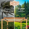 thumbnail image 5 of Backyard Discovery 12' x 10' Brendan Cedar Sail Shade Pergola with PowerPort, 5 of 13