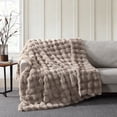 thumbnail image 1 of Member's Mark Faux Fur Bubble Throw Blanket, 60" x 70", 1 of 4