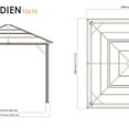 thumbnail image 8 of Sojag Meridiens Hardtop Gazebo, Choose Size, 8 of 13
