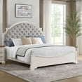 thumbnail image 1 of Society Den Ulysses Youth Upholstered Bed, White, Assorted Sizes, 1 of 9