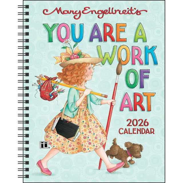 Mary Engelbreit's You Are a Work of Art 2026 Monthly/Weekly Planner Calendar