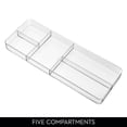 thumbnail image 2 of iDesign Cosmetic Drawer Organizer and Lazy Susan Storage Set, Clear, Set of 3, 2 of 8