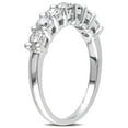 thumbnail image 4 of 0.95 CT. T.W. Round Cut Diamond Semi Eternity Band in 14K Gold, 4 of 7
