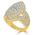 thumbnail image 2 of 1.00 CT. T.W. Round Cut Marquise Shape Halo Diamond Ring in 14K Gold, 2 of 8