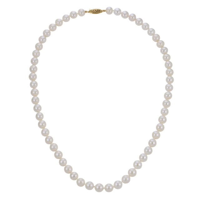 White Cultured Freshwater Pearl Strand Necklace