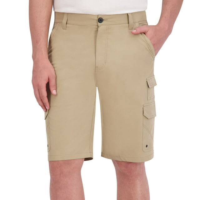 IRON Clothing Men's Flex Comfort Waistband Stretch Cotton Cargo Short
