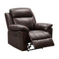 thumbnail image 18 of Manhattan 3-Piece Top-Grain Leather Reclining Set, 18 of 20